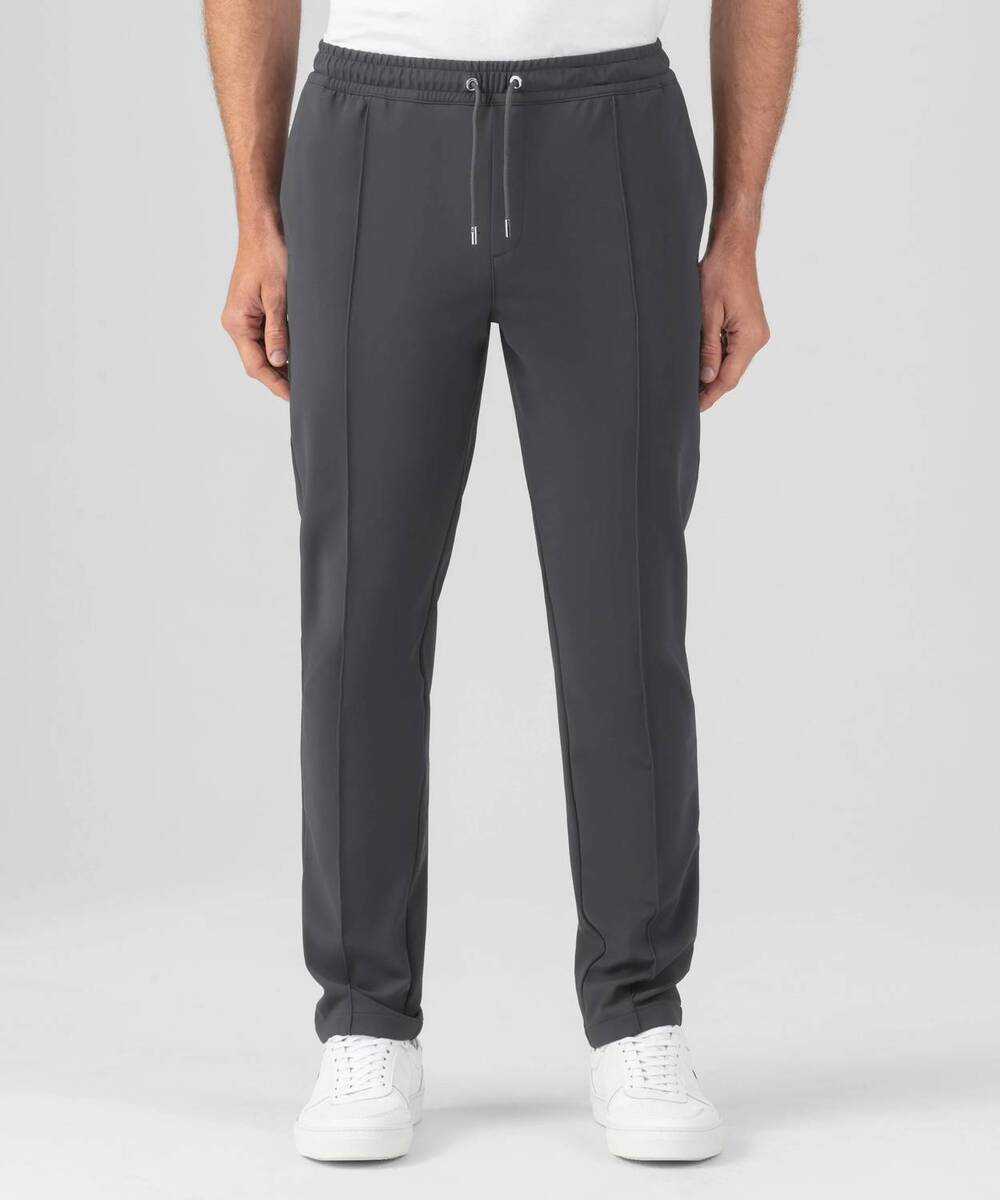 NEW RON DORFF calssic fir straight leg city pants in lava grey